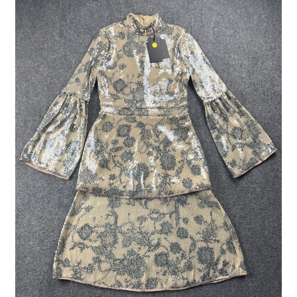 Cynthia Rowley Womens‎ Dress 2 Sequin Michelle Printed Party NWT $595